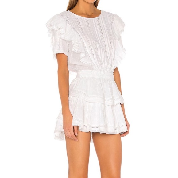 LoveShackFancy Natasha dress white size M. Excellent condition, worn once. - Picture 9 of 14